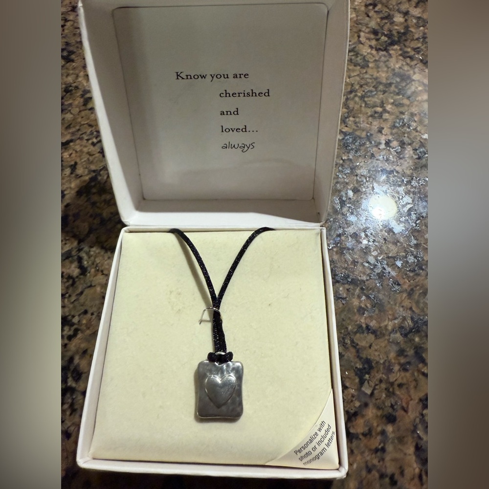 Silver Heart Pendant Necklace